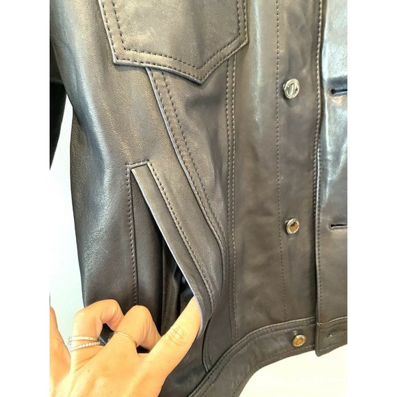 New Michael Kors MK Dark Blue Real Lamb Leather - Picture 9 of 9